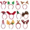 12 Christmas Headbands With Assorted Design 1 12 Christmas Headbands With Assorted Design -Xmas Supplies Shop 10959