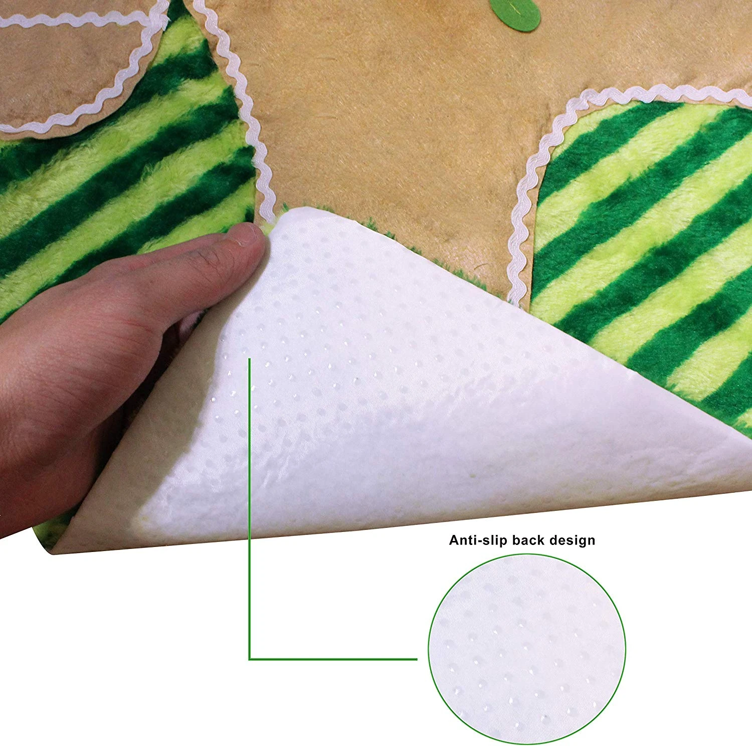 5 Pieces Christmas Gingerbread Theme Bathroom Decoration Set 6 5 Pieces Christmas Gingerbread Theme Bathroom Decoration Set - Image 4