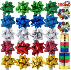 1 Inch Christmas Gift Bows, 150 Pcs 17 1 Inch Christmas Gift Bows, 150 Pcs -Xmas Supplies Shop 11 ba3aa243 ebf1 4af5 ad3d 39c9387807bb