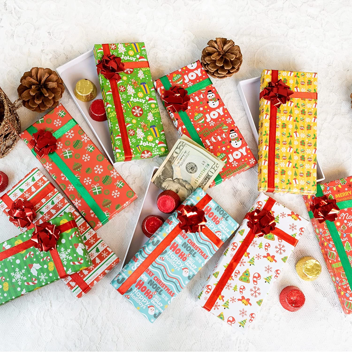 Rectangular Christmas Gift Box, 9 Pcs 6 Rectangular Christmas Gift Box, 9 Pcs - Image 5