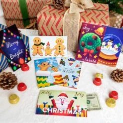 Christmas Colored Print Gift Card With Envelopes, 48 Pcs 15 Christmas Colored Print Gift Card With Envelopes, 48 Pcs -Xmas Supplies Shop 13836 7