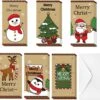 Christmas Gift Card Craft Paper With Envelopes, 30 PCs 2 Christmas Gift Card Craft Paper With Envelopes, 30 PCs -Xmas Supplies Shop 13837 1