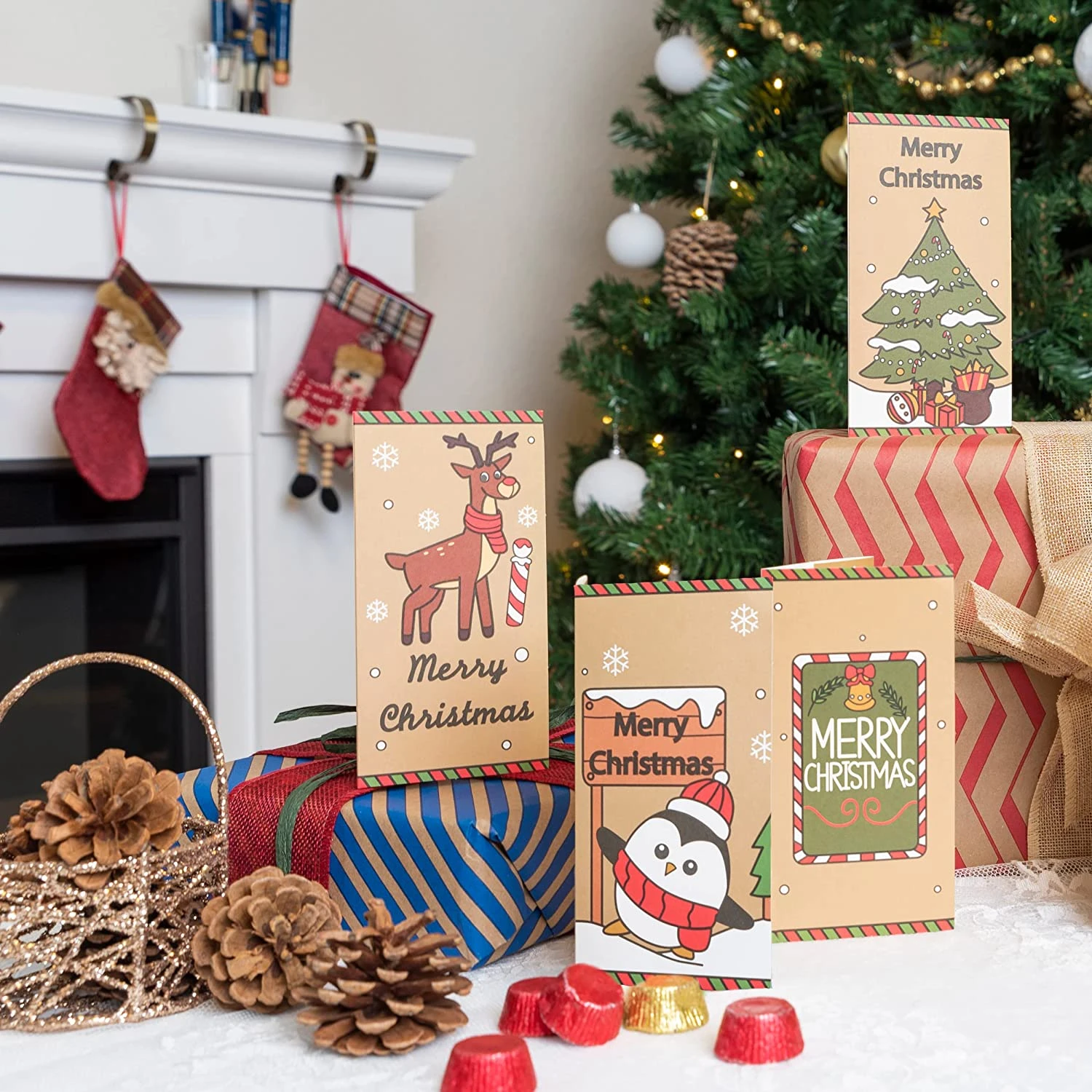 Christmas Gift Card Craft Paper With Envelopes, 30 PCs 9 Christmas Gift Card Craft Paper With Envelopes, 30 PCs - Image 7