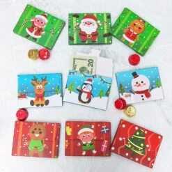 Cartoon Design Christmas Gift Box With Magic Sticker, 36 PCs