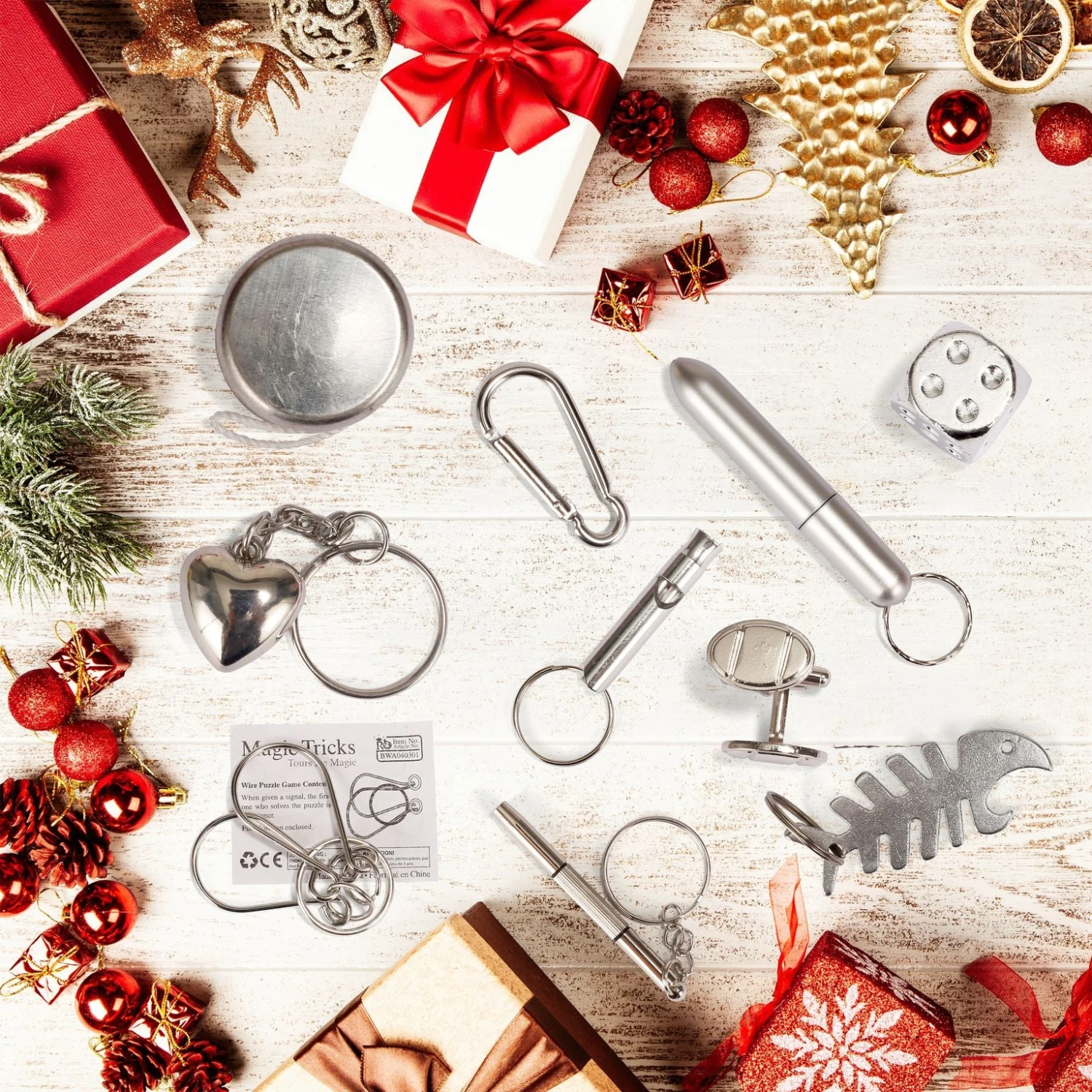 Christmas Party Table Favors (Red Deluxe), 10 Pack 5 Christmas Party Table Favors (Red Deluxe), 10 Pack - Image 3