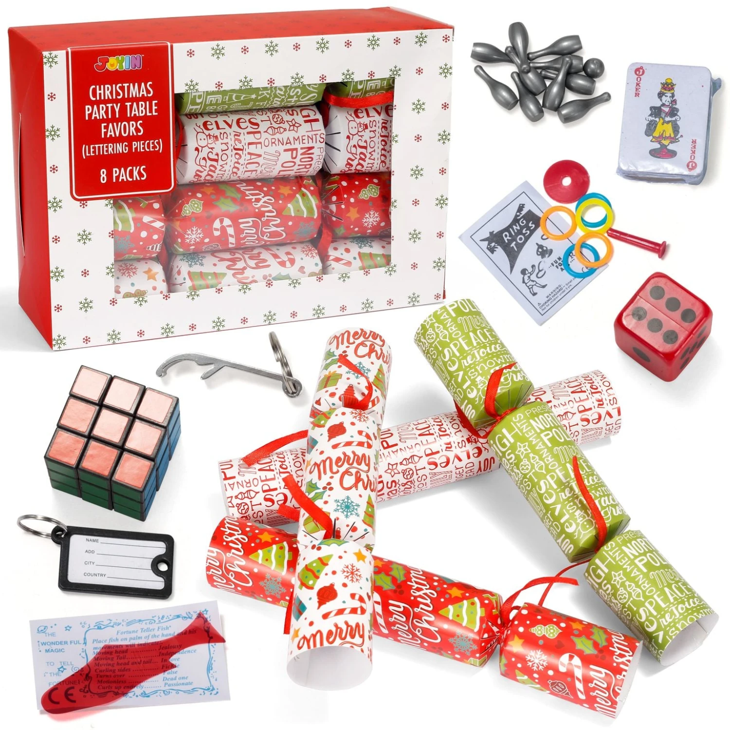 Christmas Party Table Favors (Lettering Pieces), 8 Pack 8 Christmas Party Table Favors (Lettering Pieces), 8 Pack - Image 6