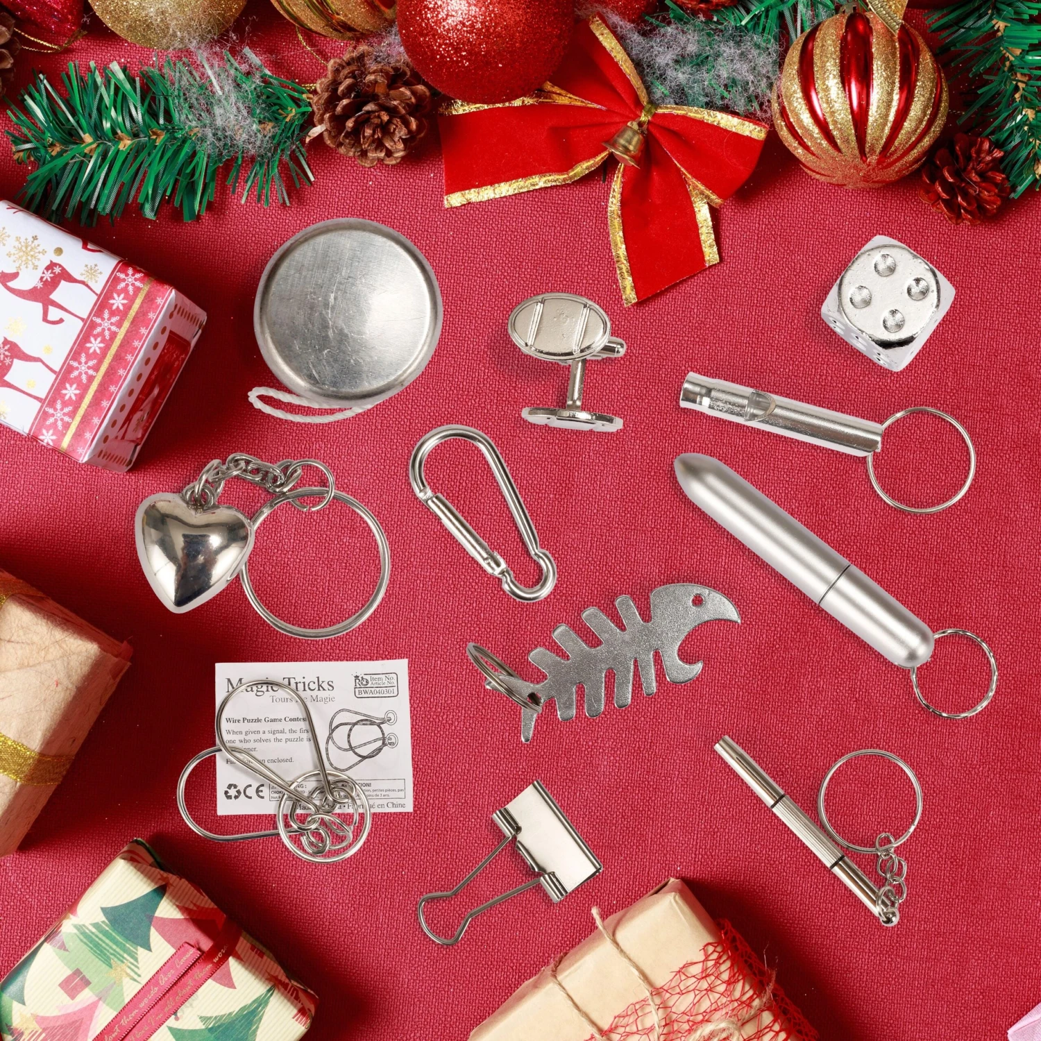 Christmas Party Table Favors (Silver Snowflake), 12 Pack 6 Christmas Party Table Favors (Silver Snowflake), 12 Pack - Image 4