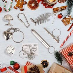 Christmas Party Table Favors (Blue White Snowflake), 8 Pack -Xmas Supplies Shop 13960