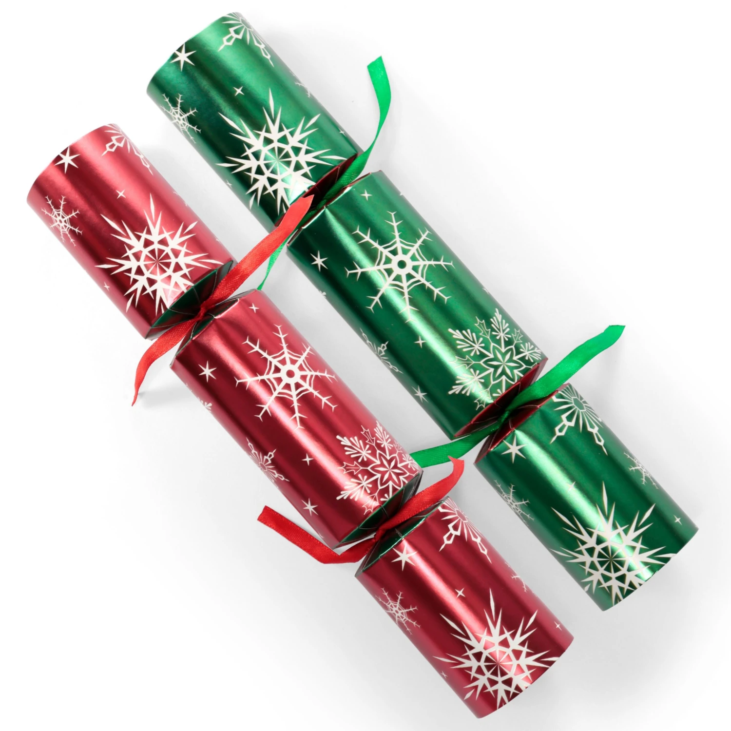 Christmas Party Table Favors (Red Green Snowflake), 8 Pack 4 Christmas Party Table Favors (Red Green Snowflake), 8 Pack - Image 2