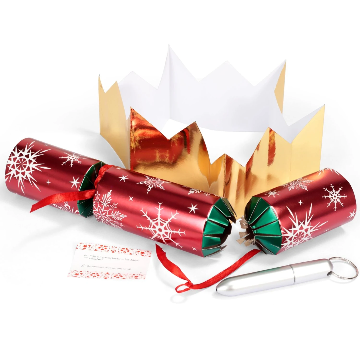 Christmas Party Table Favors (Red Green Snowflake), 8 Pack 7 Christmas Party Table Favors (Red Green Snowflake), 8 Pack - Image 5