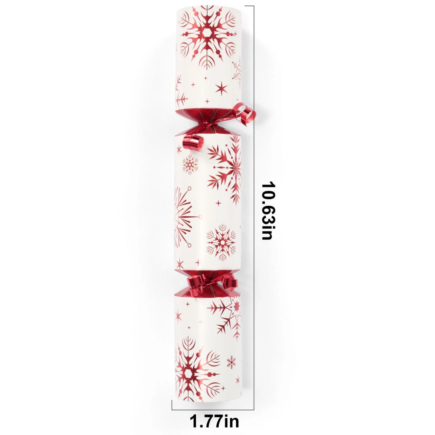 Christmas Party Table Favors (Red White Snowflake), 12 Pack 10 Christmas Party Table Favors (Red White Snowflake), 12 Pack - Image 8