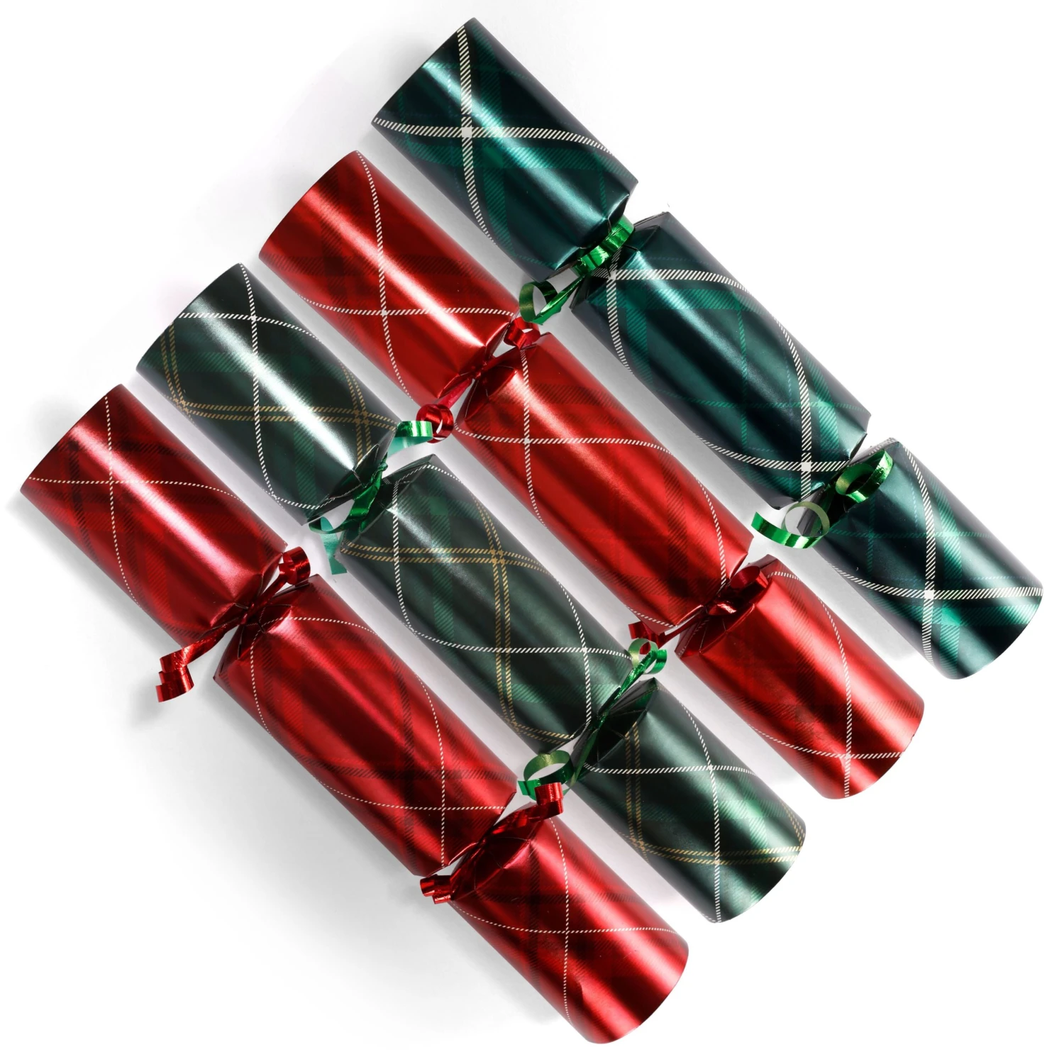 Christmas Party Table Favors (Red Green Plaid), 8 Pack 4 Christmas Party Table Favors (Red Green Plaid), 8 Pack - Image 2