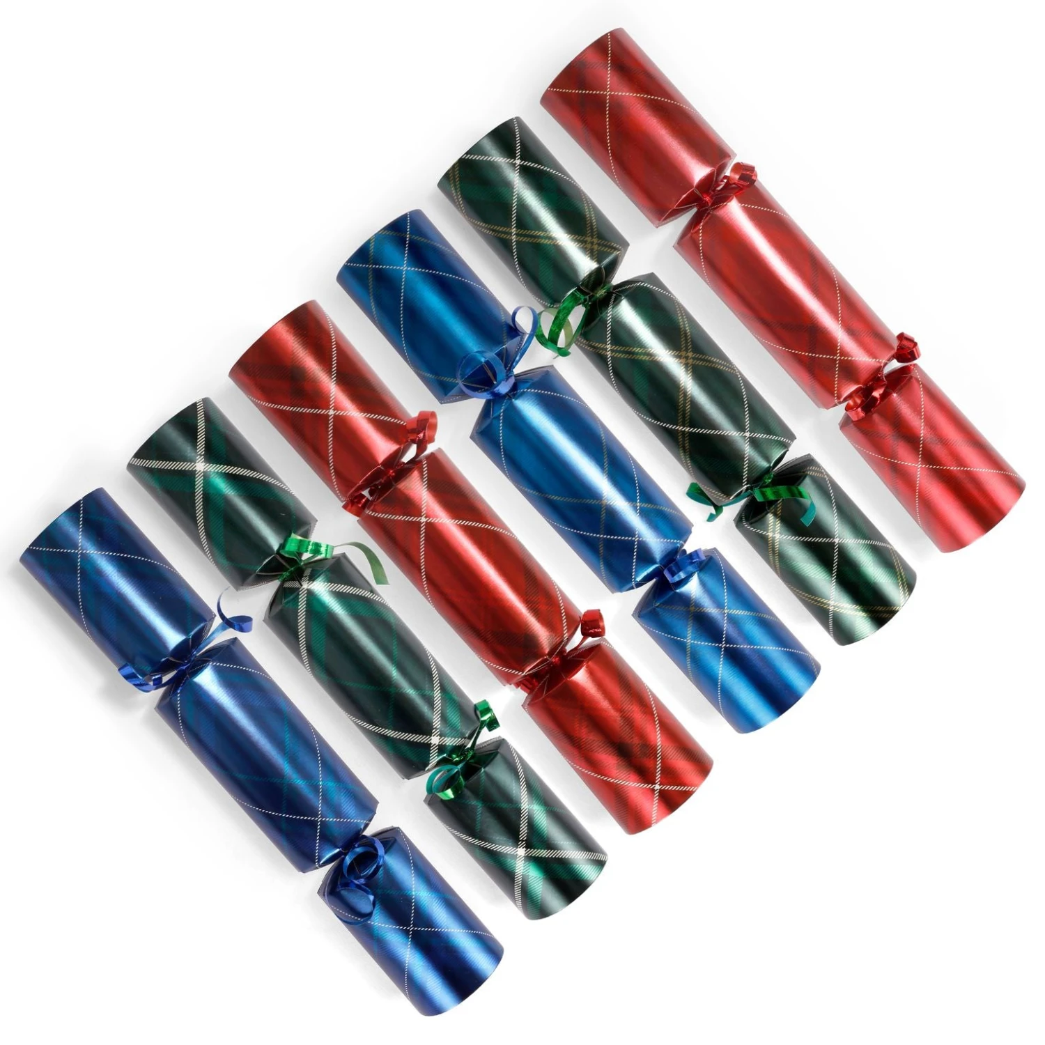 Christmas Party Table Favors (Red, Green, Blue Plaid), 12 Pack 4 Christmas Party Table Favors (Red, Green, Blue Plaid), 12 Pack - Image 2