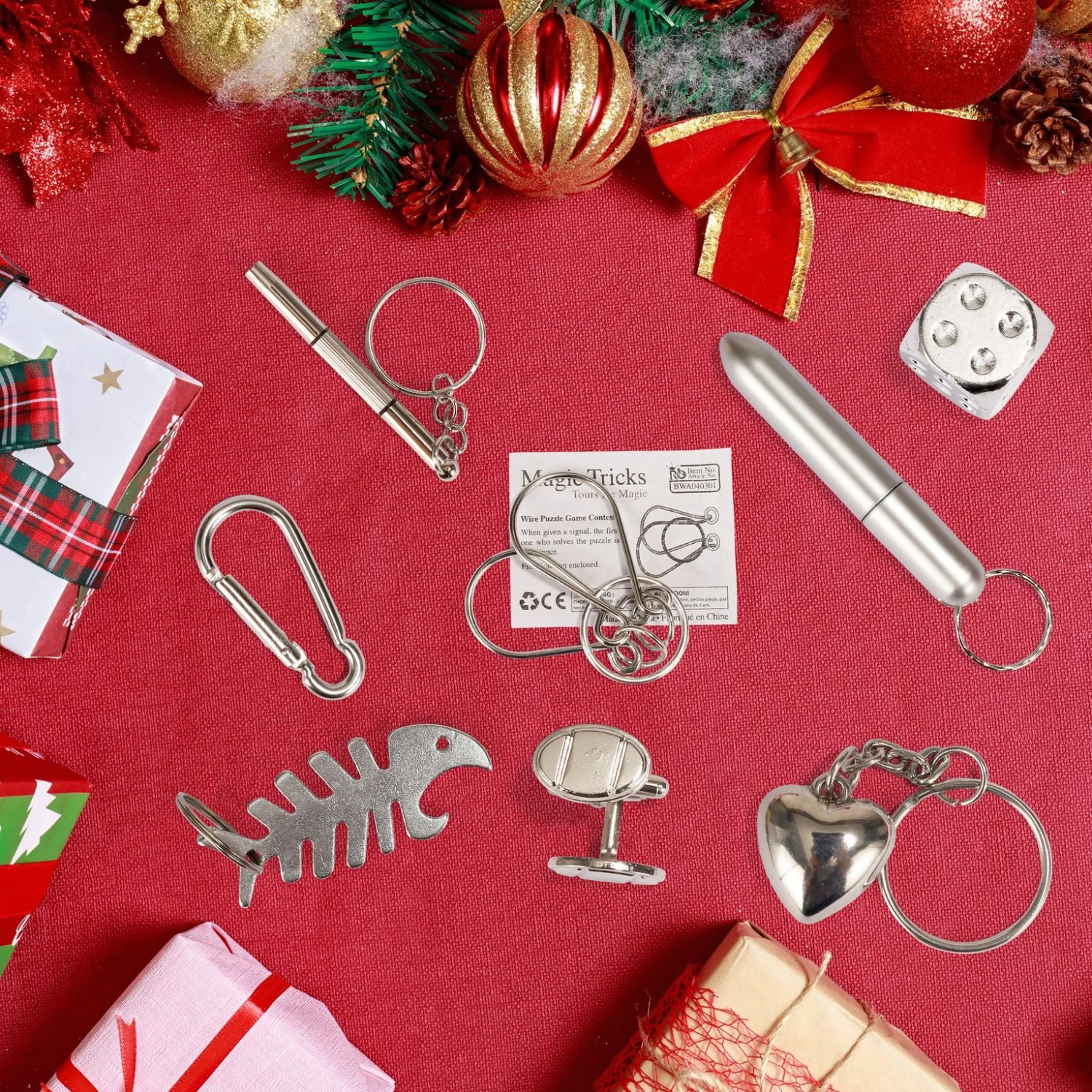 Christmas Party Table Favors (Flowers), 8 Pack 5 Christmas Party Table Favors (Flowers), 8 Pack - Image 3