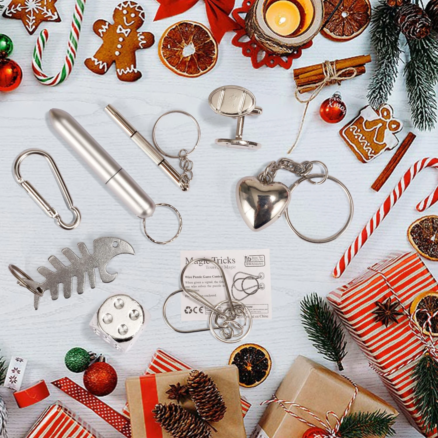 Christmas Party Table Favors (Flowers), 8 Pack 8 Christmas Party Table Favors (Flowers), 8 Pack - Image 6