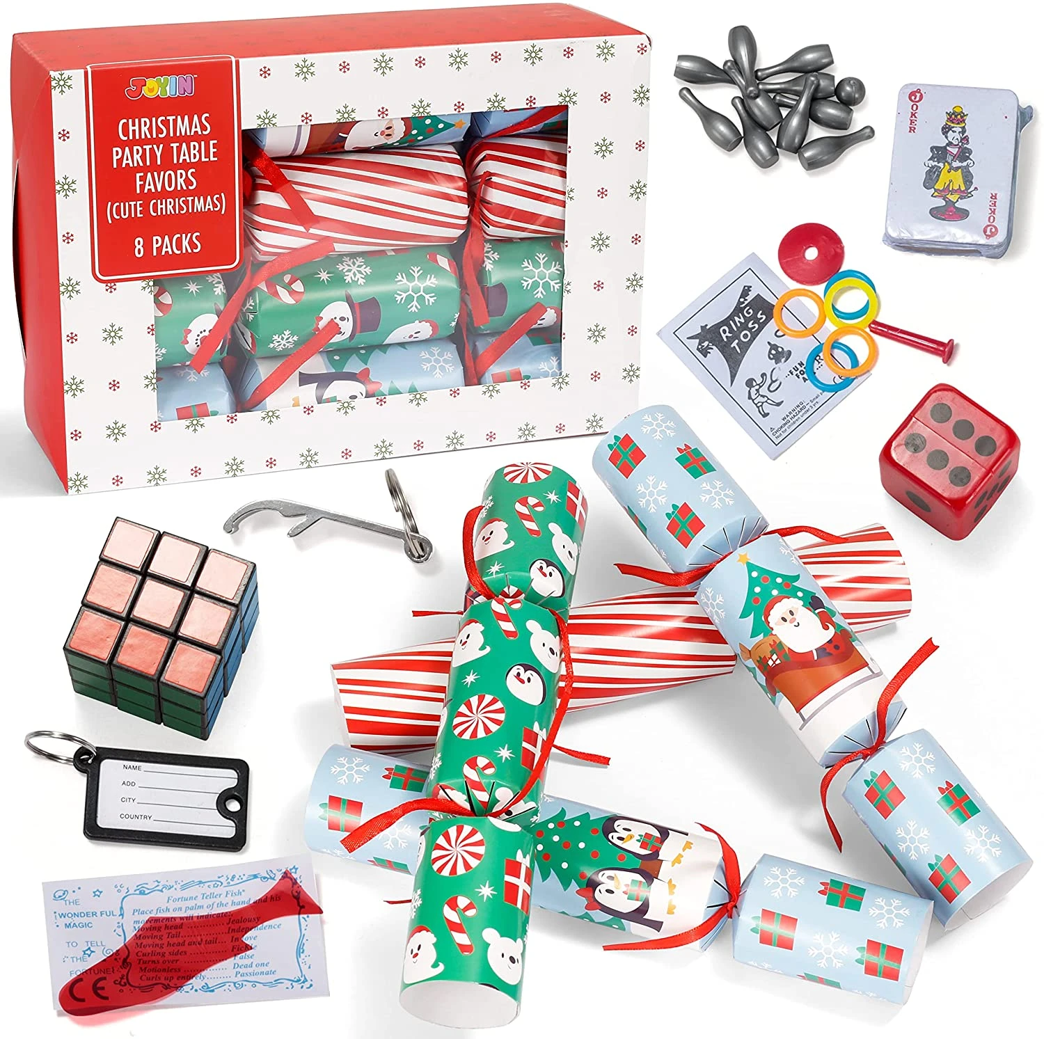 Christmas Party Table Favors (Cute Christmas), 8 Pack 8 Christmas Party Table Favors (Cute Christmas), 8 Pack - Image 6