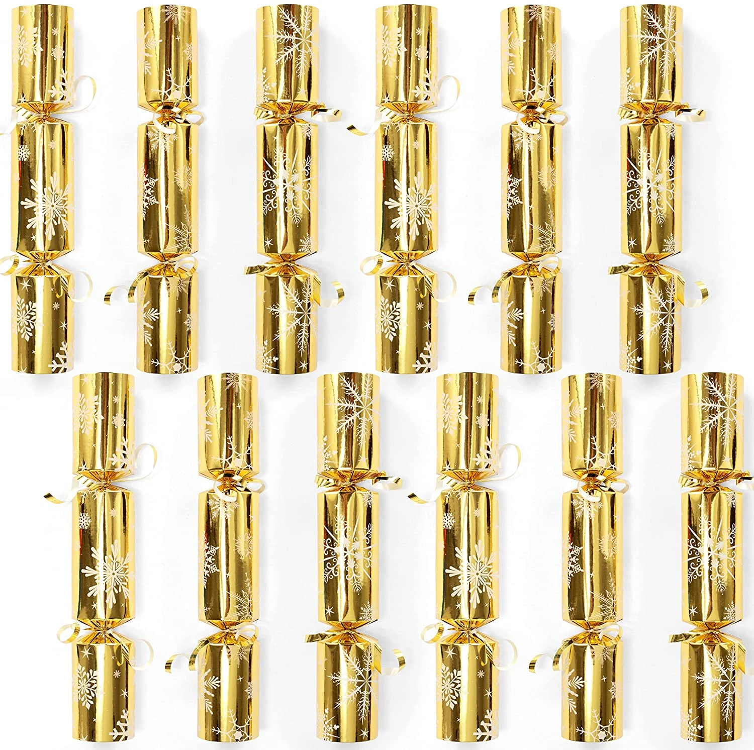 Christmas Party Table Favors (Gold Snowflake), 12 Pack 3 Christmas Party Table Favors (Gold Snowflake), 12 Pack