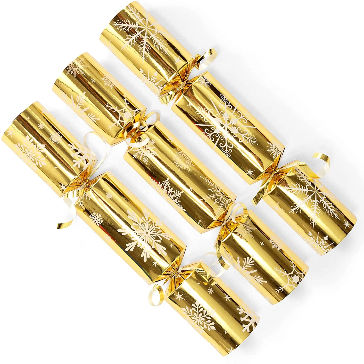 Christmas Party Table Favors (Gold Snowflake), 12 Pack 4 Christmas Party Table Favors (Gold Snowflake), 12 Pack - Image 2