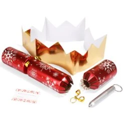 Christmas Party Table Favors (Red Gold Snowflake), 8 Pack 13 Christmas Party Table Favors (Red Gold Snowflake), 8 Pack -Xmas Supplies Shop 13987 4