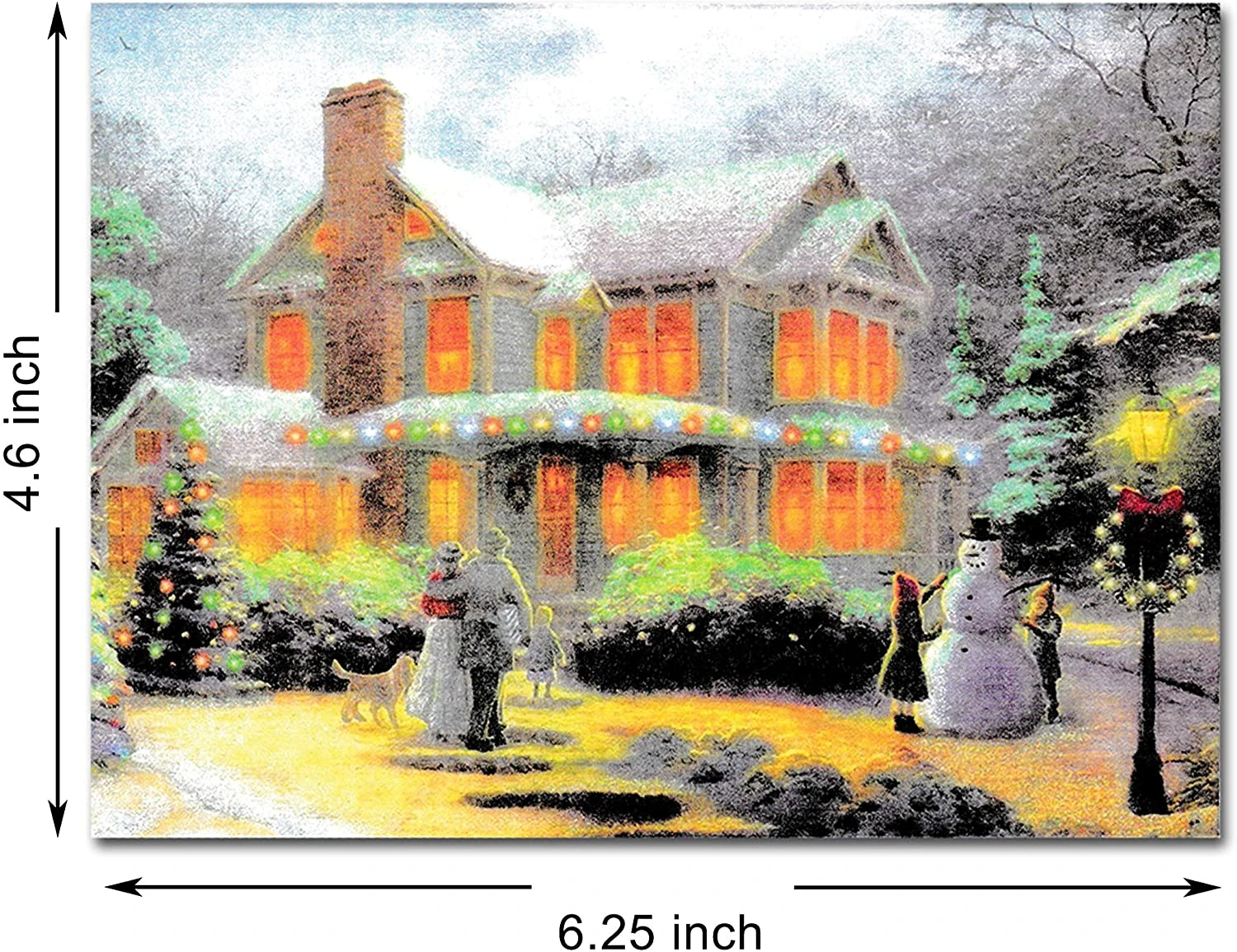 Christmas Snowy Town Greeting Cards Assortment With Envelopes 8 Christmas Snowy Town Greeting Cards Assortment With Envelopes - Image 6