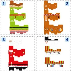 4 Christmas Characters Style Stacking Nesting Box Set, 12 Pcs 12 4 Christmas Characters Style Stacking Nesting Box Set, 12 Pcs -Xmas Supplies Shop 14021 2