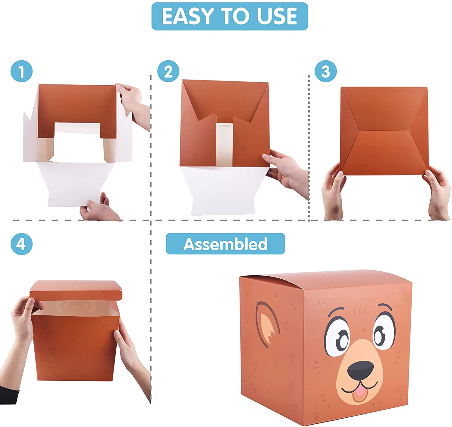 4 Christmas Characters Style Stacking Nesting Box Set, 12 Pcs 7 4 Christmas Characters Style Stacking Nesting Box Set, 12 Pcs - Image 5