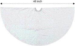 8" Sparkly Silver Sequin Christmas Tree Skirt 12 8" Sparkly Silver Sequin Christmas Tree Skirt -Xmas Supplies Shop 14035 4