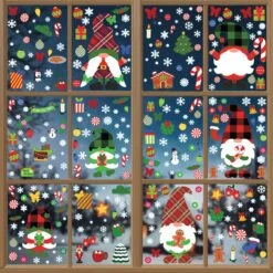 Christmas Window Clings (Gnome), 300 Pcs 17 Christmas Window Clings (Gnome), 300 Pcs -Xmas Supplies Shop 14049 1