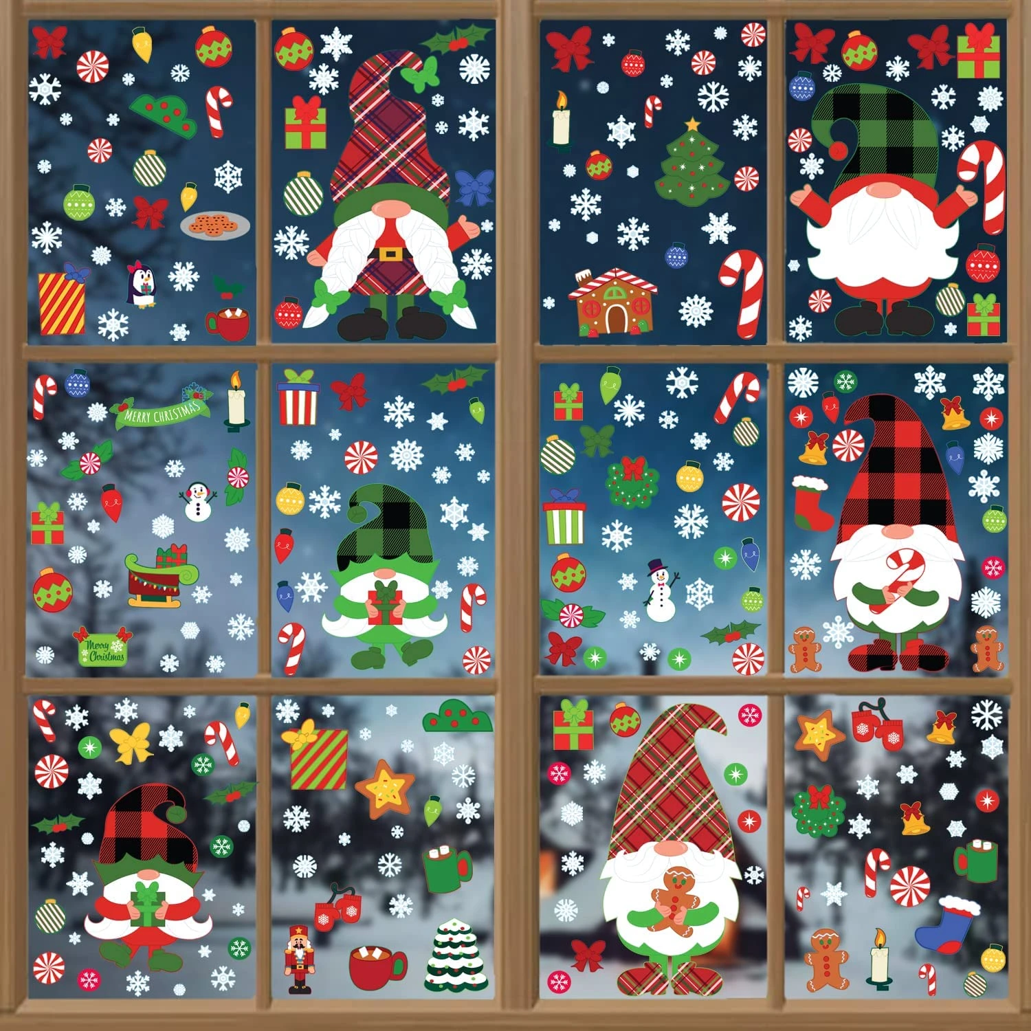 Christmas Window Clings (Gnome), 300 Pcs 10 Christmas Window Clings (Gnome), 300 Pcs - Image 8