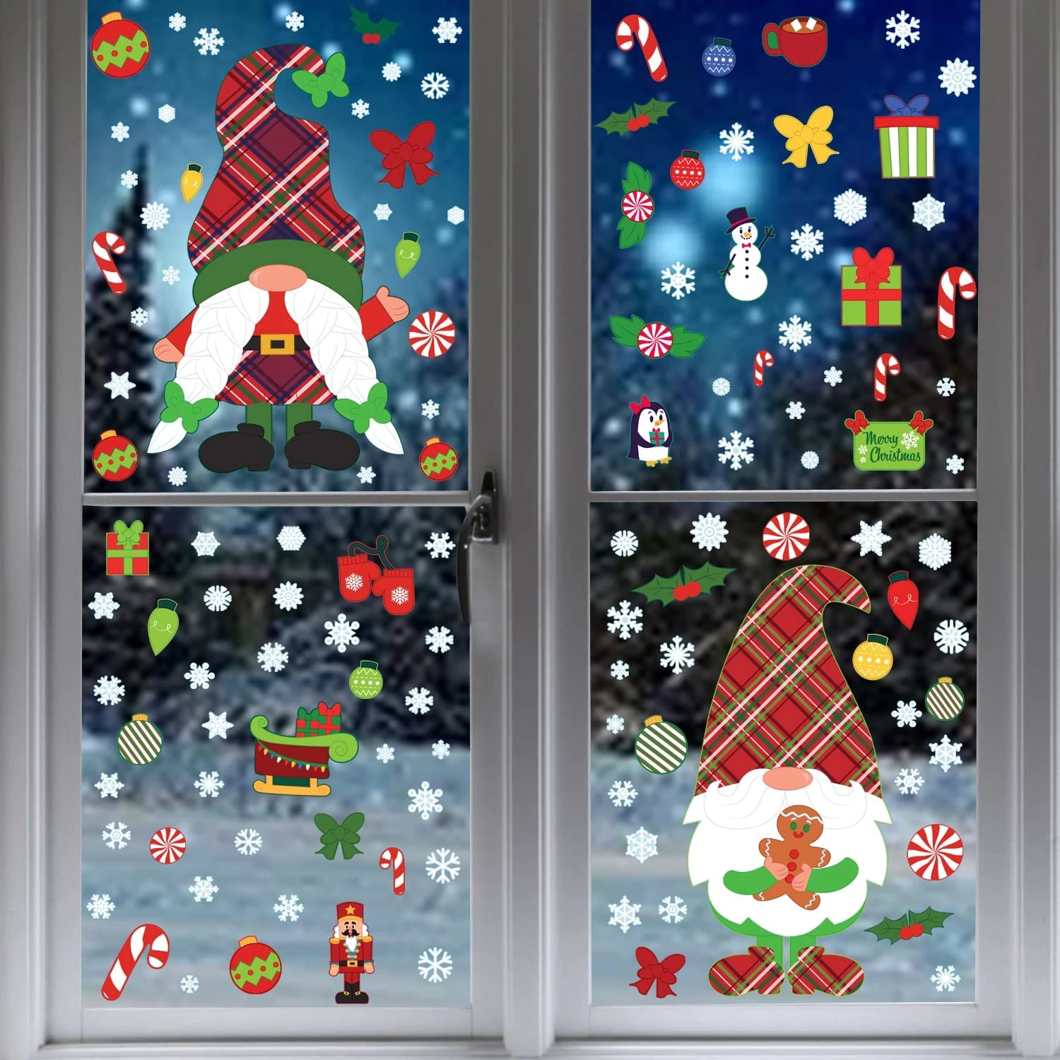 Christmas Window Clings (Gnome), 300 Pcs 8 Christmas Window Clings (Gnome), 300 Pcs - Image 6