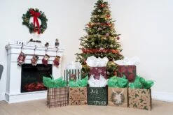 Large Pack Christmas Kraft Paper Bags With 8 Generic Vintage Drawstring, 24 Pcs 15 Large Pack Christmas Kraft Paper Bags With 8 Generic Vintage Drawstring, 24 Pcs -Xmas Supplies Shop 14057 7