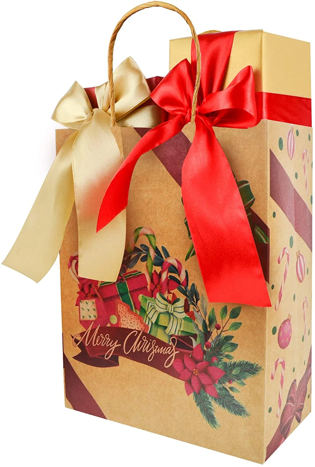 Christmas Vintage Style Gift Bag, 24 Pcs 9 Christmas Vintage Style Gift Bag, 24 Pcs - Image 7