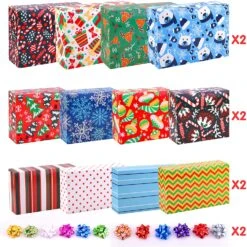 3 Size Nesting Box With 4 Christmas Design Set, 24 Pcs -Xmas Supplies Shop 14069 2