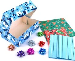 3 Size Nesting Box With 4 Christmas Design Set, 24 Pcs -Xmas Supplies Shop 14069 6