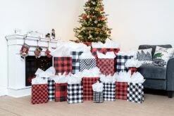 Christmas Red & Black Plaid Bag, 32 Pcs 14 Christmas Red & Black Plaid Bag, 32 Pcs -Xmas Supplies Shop 14077 1