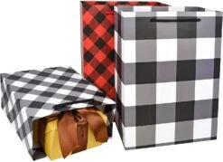 Christmas Red & Black Plaid Bag, 32 Pcs 13 Christmas Red & Black Plaid Bag, 32 Pcs -Xmas Supplies Shop 14077 5