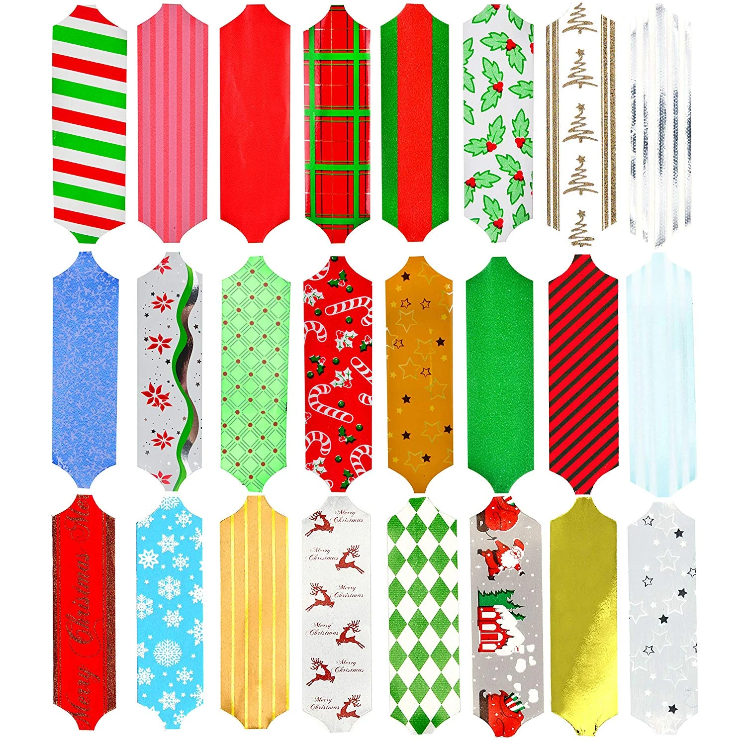 48 Piece Christmas Gift Wrap Pull Bows 6 48 Piece Christmas Gift Wrap Pull Bows - Image 4