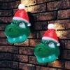 Christmas Santa Hat Dino Light Cover, 2 Pcs 1 Christmas Santa Hat Dino Light Cover, 2 Pcs -Xmas Supplies Shop 14113 1