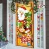 Christmas Door Cover With Window Clings 2 Christmas Door Cover With Window Clings -Xmas Supplies Shop 14120 1