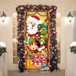 Christmas Door Cover With Window Clings 11 Christmas Door Cover With Window Clings -Xmas Supplies Shop 14120 3