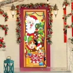 Christmas Door Cover With Window Clings 12 Christmas Door Cover With Window Clings -Xmas Supplies Shop 14120 4