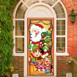 Christmas Door Cover With Window Clings 13 Christmas Door Cover With Window Clings -Xmas Supplies Shop 14120 5