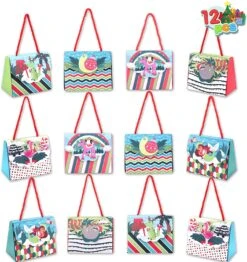 6 Designs Drawstring Christmas Treat Box Set, 12 Pcs 12 6 Designs Drawstring Christmas Treat Box Set, 12 Pcs -Xmas Supplies Shop 14121 1