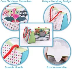 6 Designs Drawstring Christmas Treat Box Set, 12 Pcs 13 6 Designs Drawstring Christmas Treat Box Set, 12 Pcs -Xmas Supplies Shop 14121 3