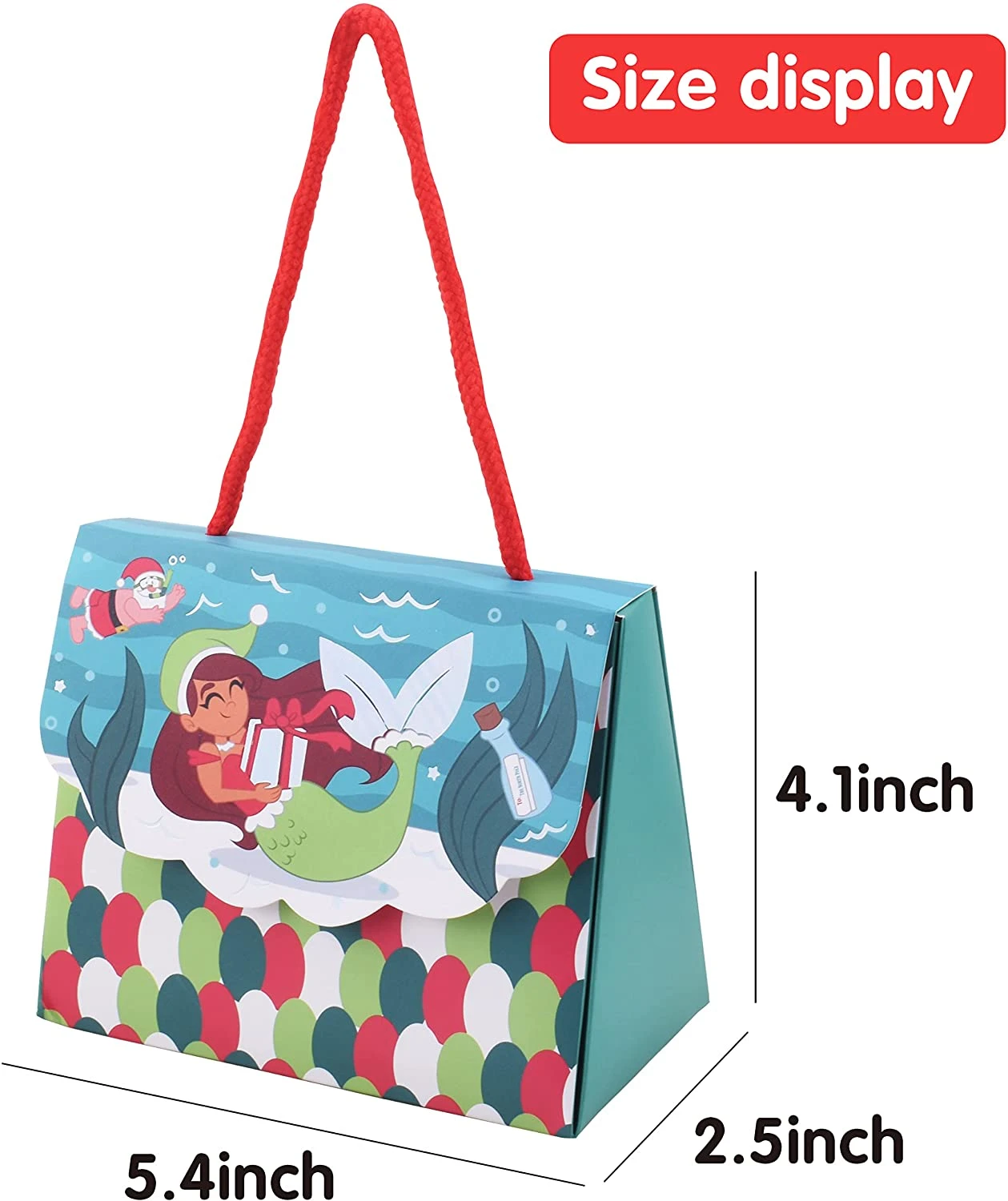 6 Designs Drawstring Christmas Treat Box Set, 12 Pcs 8 6 Designs Drawstring Christmas Treat Box Set, 12 Pcs - Image 6