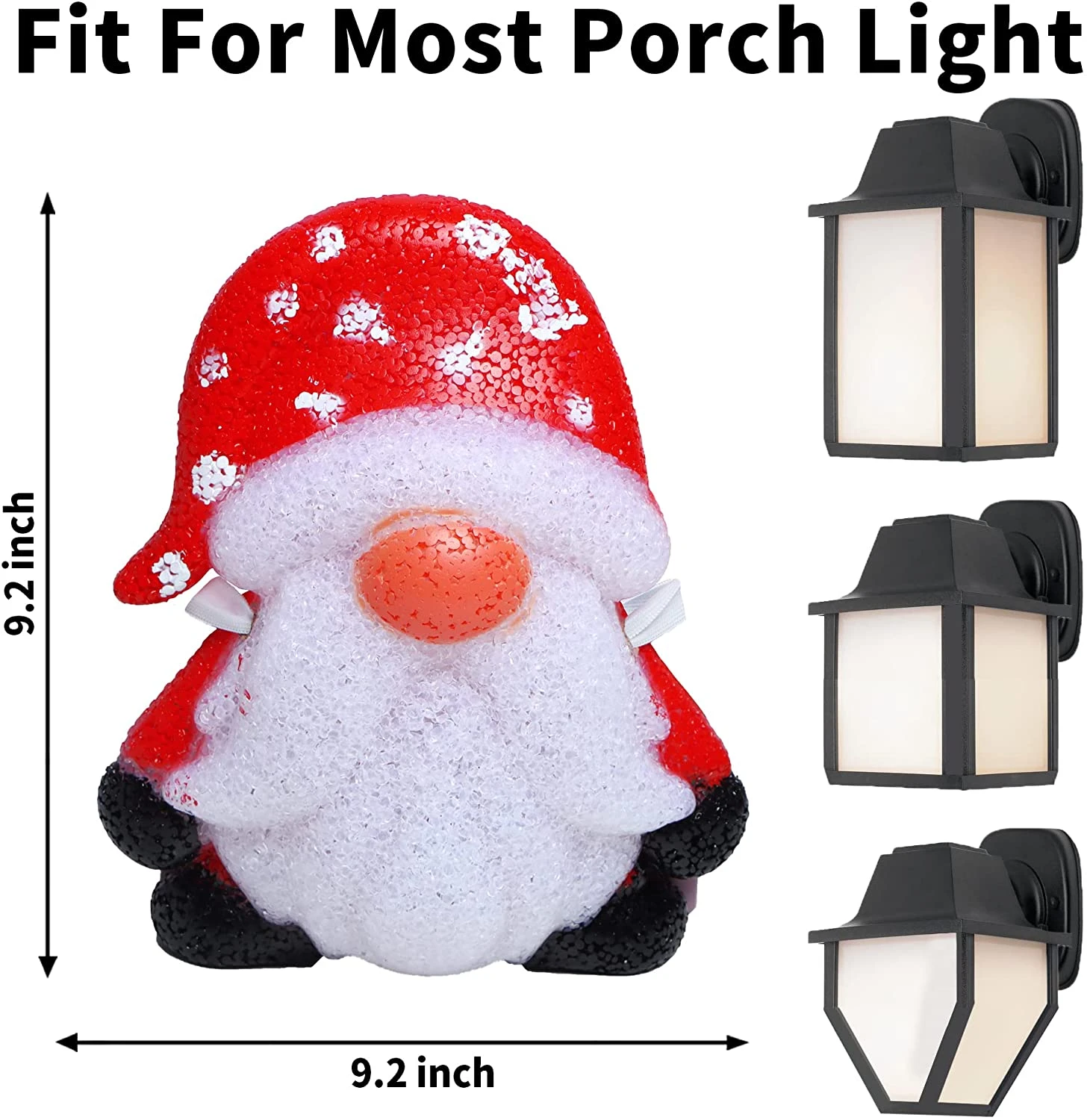 Christmas Gnome Light Cover, 2 Pcs 5 Christmas Gnome Light Cover, 2 Pcs - Image 3