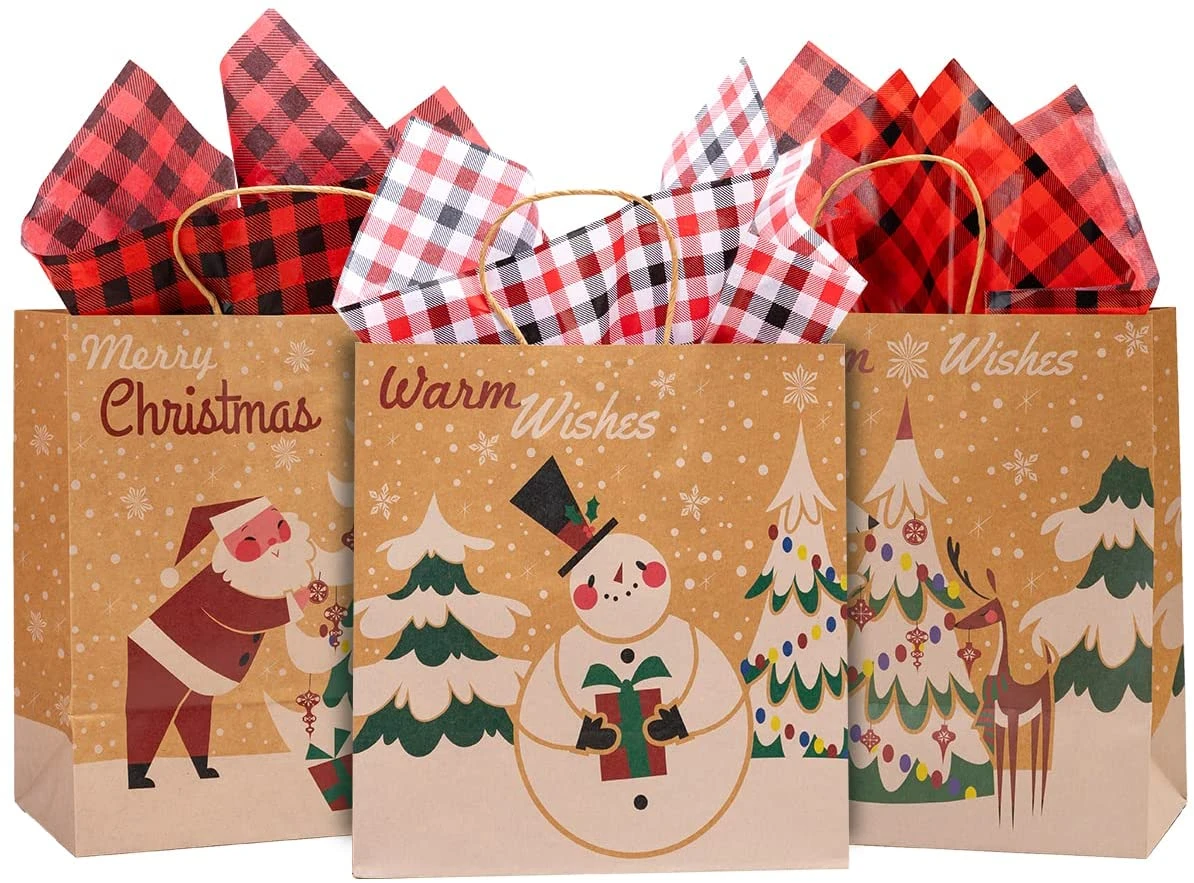 Plaid Christmas Wrapping Tissue Paper, 150 Sheets 7 Plaid Christmas Wrapping Tissue Paper, 150 Sheets - Image 5