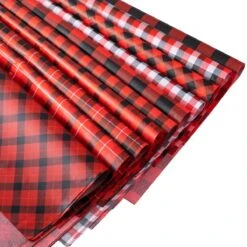 Plaid Christmas Wrapping Tissue Paper, 150 Sheets