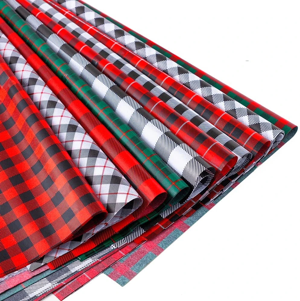 Christmas Classic Plaid Wrapping Tissue Paper, 150 Sheets 3 Christmas Classic Plaid Wrapping Tissue Paper, 150 Sheets
