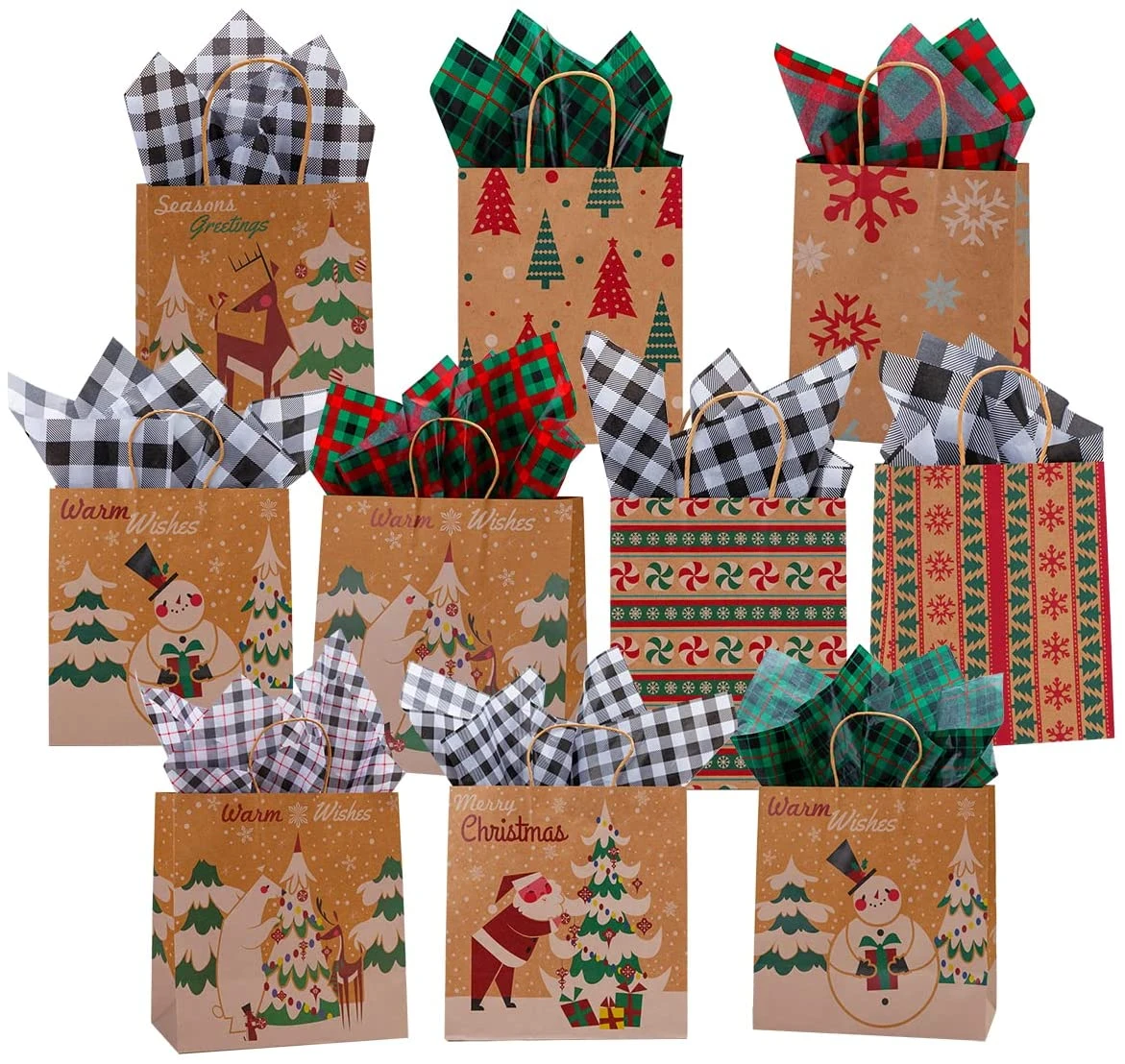 Christmas Classic Plaid Wrapping Tissue Paper, 150 Sheets 7 Christmas Classic Plaid Wrapping Tissue Paper, 150 Sheets - Image 5